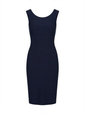 herve leger navy blue bandage dress | Dresses | Nwt Herve Leger Cap Sleeve Bodycon Midi In Bright bandage dress 2012
